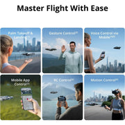 DJI Neo 2 Fly More Combo con RC-N3, dron con cámara 4K para principiantes, transmisión digital estable, 3 baterías