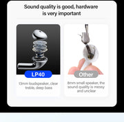 Auriculares inalámbricos Lenovo LP40 originales TWS con Bluetooth, control táctil, deportivos, estéreo para teléfono Android