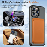 Universal Magnetic Leather Wallet Card Holder Strong Grip Card Pocket for iPhone MagSafe Samsung Xiaomi OPPO Motorola Google
