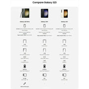 Teléfono móvil Samsung Galaxy S23 5G Android, pantalla de 6.1", 8 GB de RAM, 128/256 GB de ROM, compatible con NFC, desbloqueado para cualquier red, reacondicionado