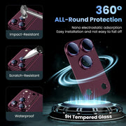 Protector de lente de cámara de vidrio templado y metal para iPhone 18 Pro Max, protección de lente para iPhone 18 Pro, accesorios de cubierta de lente para teléfono 17