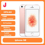Teléfono móvil Apple iPhone SE original desbloqueado, 4G LTE, 4.0", 2GB RAM, 16/64GB ROM, A9 de doble núcleo, Touch ID, teléfono móvil usado iphonese