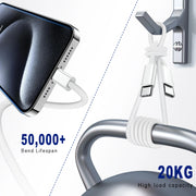 Cable de datos para teléfono móvil tipo C a tipo C de carga rápida PD 60W, 1m/2m, para iPhone 15, 16, 17, Samsung, Huawei, cable cargador USB C a C
