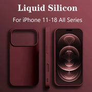 Funda para iPhone 18 Pro Max, fundas de silicona líquida originales oficiales para iPhone 16 15 12 14 13 17 Pro Max, cubierta a prueba de golpes