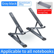 Soporte para portátil YYLM N8 de aluminio para Macbook, ajustable, portátil, más estable, soporte refrigerador, soporte plegable para portátil