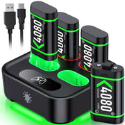 Batería recargable para mando de Xbox One, 4 baterías de 3600 mWh para accesorios de carga de Xbox One/Xbox Series X/S