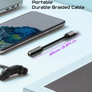 Adaptador de USB-C a AUX de 3.5 mm con DAC, cable de audio HiFi compatible con micrófono para iPhone 15/16, iPad, Samsung y coche