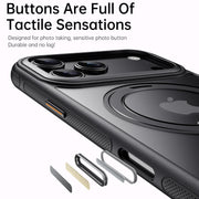 Funda magnética con soporte giratorio de 360°, sonido mecánico de torque y tecnología MagSafe para iPhone 16, 15, 14, 13, 17, 18 Pro Max Plus Air 17E