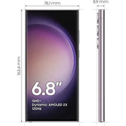 Smartphone Samsung Galaxy S23 Ultra 5G, 6.8 pulgadas AMOLED, Snapdragon, 8 GB de RAM, 256/512 GB de ROM, NFC, desbloqueado para cualquier red, Android, reacondicionado