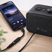 Adaptador de USB-C a AUX de 3.5 mm con DAC, cable de audio HiFi compatible con micrófono para iPhone 15/16, iPad, Samsung y coche