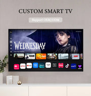 Smart TV Android LED 4K HD de 32 pulgadas para uso hotelero con proyección