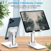 Soporte plegable para teléfono móvil para iPhone, iPad, Xiaomi, soporte de mesa ajustable para tablet, soporte universal para teléfono móvil de mesa