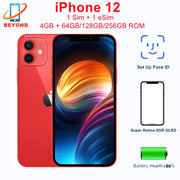 iPhone 12 5G iPhone 12 6.1" Super OLED original, 4GB RAM, 64/128/256GB ROM, chip A14 Bionic, Face ID, NFC, teléfono móvil original, estado 98% nuevo