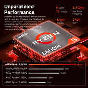 Portátil CHUWI Corebook Air AMD Ryzen 5 6600H, pantalla IPS de 14'', 6 núcleos, 12 hilos, 1 kg, ultraligero, 9-16 mm, ultra delgado, resolución 1920x1200, Windows 11 Pro