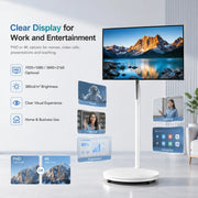 Monitor táctil interactivo inalámbrico de 32 pulgadas, televisor Smart TV portátil, LCD inteligente con tecnología de pantalla táctil