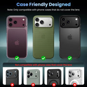 Protector de lente de cámara de vidrio templado y metal para iPhone 18 Pro Max, protección de lente para iPhone 18 Pro, accesorios de cubierta de lente para teléfono 17