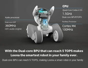 Perro robot con IA inteligente, mascota electrónica, compañero robot interactivo para entretenimiento en el hogar