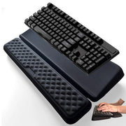 Reposamuñecas para teclado, soporte ergonómico de espuma viscoelástica para escribir y jugar, almohadilla inclinada para teclado, accesorios de escritorio estéticos