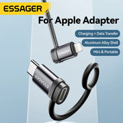 Essager Lighting To Type C Adapter 3A Fast Charging IOS Female to Type-C Male Connector For IPhone 15 14 13 Pro IPad Converter