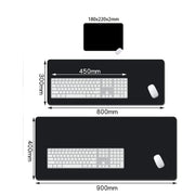 Alfombrilla de ratón gaming grande en blanco y negro, alfombrilla grande para juegos, alfombrilla para ratón de ordenador con bordes reforzados, 90x40 cm, alfombrilla para teclado y ratón de escritorio