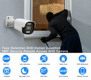 Cámara de seguridad analógica CCTV cableada de 5 MP para exteriores, resistente al agua, tipo domo AHD, videovigilancia con conector BNC, compatible con DVR AHD de 4K y 5 MP XMEYE