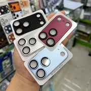 2 unidades de protector de lente Aomor para iPhone 18 17 Pro Max, de metal con fuerte adsorción, vidrio templado 9H, cubierta protectora completa para la cámara