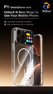 Nueva cámara de pantalla inteligente con visualización de fotos en tiempo real, grabación, juegos, aplicación de funda protectora móvil en línea