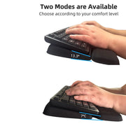 Reposamuñecas para teclado, soporte ergonómico de espuma viscoelástica para escribir y jugar, almohadilla inclinada para teclado, accesorios de escritorio estéticos