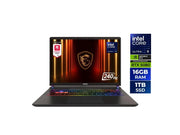 MSI Vector - Laptop para juegos de 16" QHD+, GPU para portátil GeForce RTX 5080, Intel Core Ultra 9 275HX, memoria de 16 GB, SSD de 1 TB, Windows 11 Home, 240 Hz (Vector 16 HX AI A2XWIG-050US)