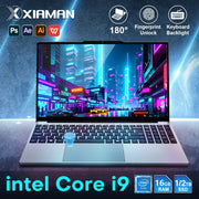 Portátil gaming Xiaman de 15,6", Intel Core i9 10980HK/9900, 16 GB de RAM, SSD de 2 TB, desbloqueo por huella dactilar, teclado retroiluminado