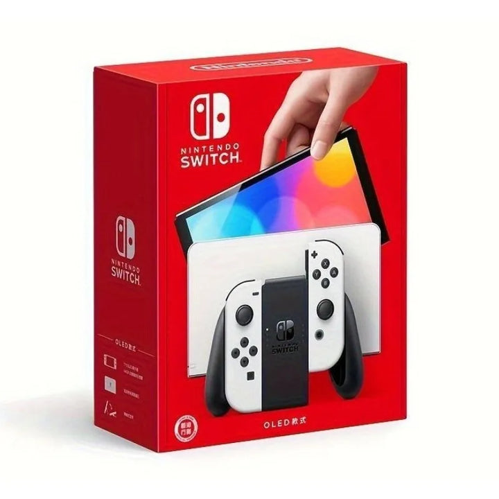 Gaming Console - Nintendo Switch OLED with White and Black Joy-Con