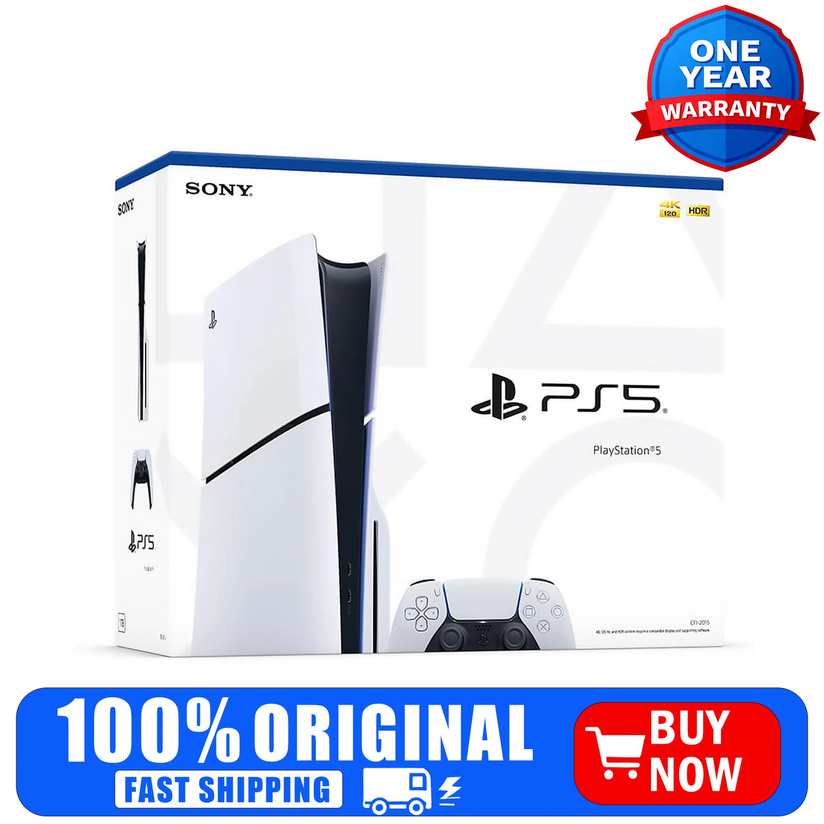 Consola de juegos Sony PlayStation 5 Slim 1TB Edición Blanca