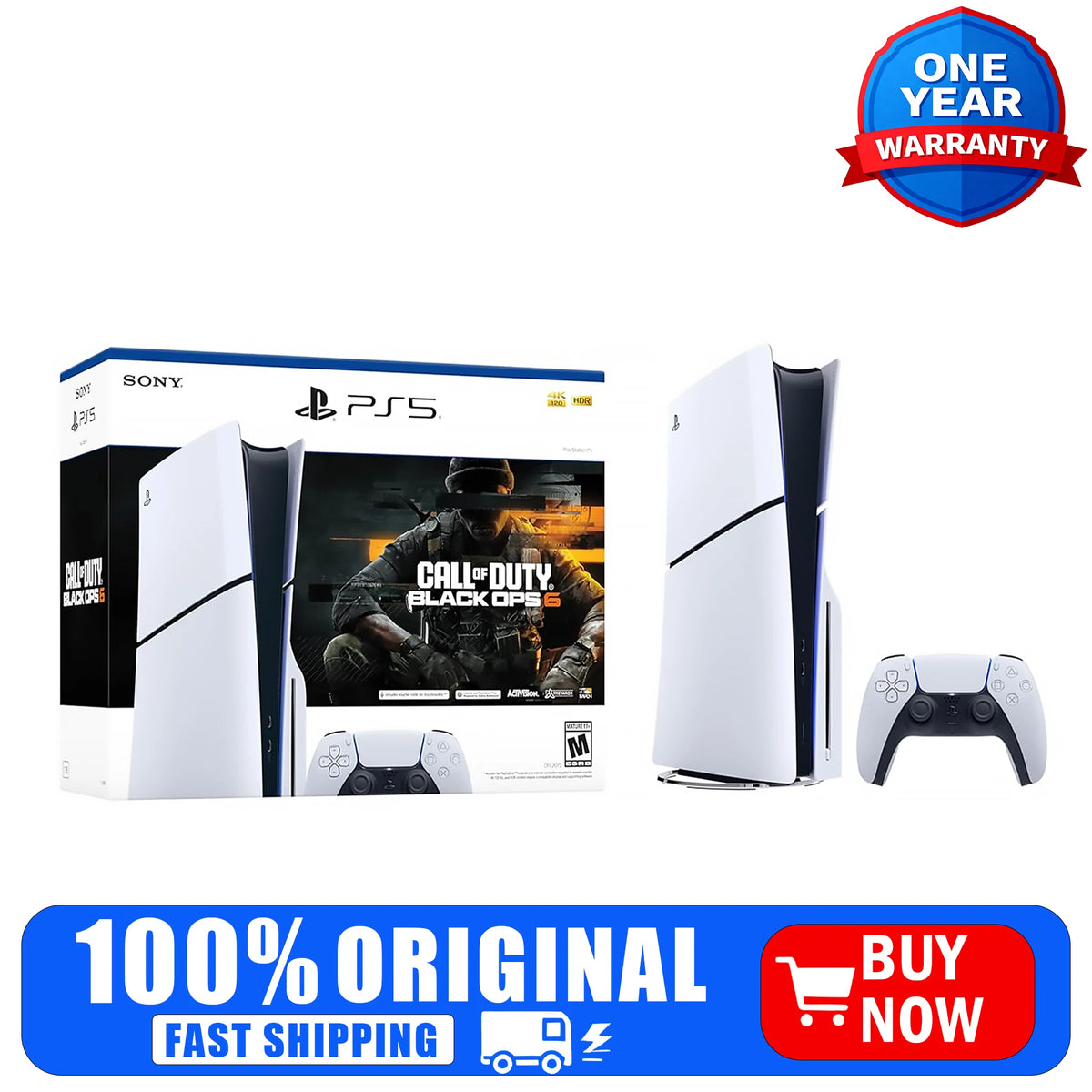 Consola Sony PlayStation 5 Slim Edición Disco – Lote de Call of Duty: Black Ops 6