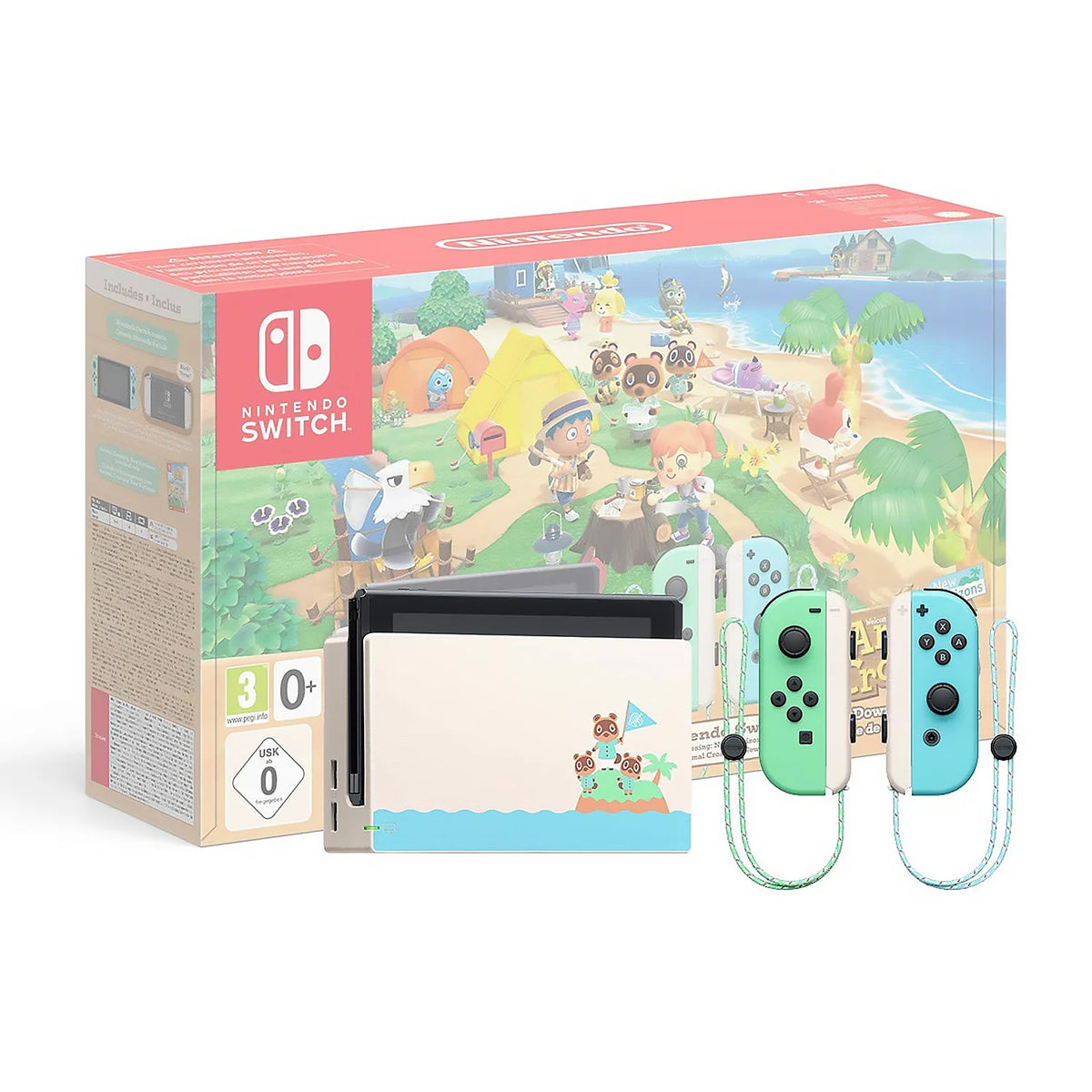 Nintendo Switch Animal Crossing New Horizons Edition, Blue & Green Joy-Con, Portable Gaming Console, Handheld & TV Game System