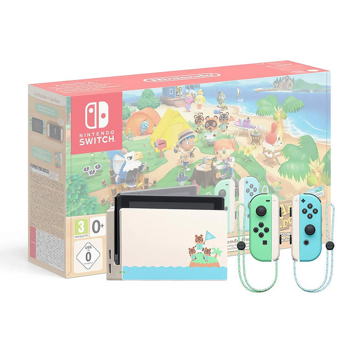 Nintendo Switch Animal Crossing New Horizons Edition, Blue & Green Joy-Con, Portable Gaming Console, Handheld & TV Game System