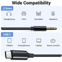 AUX-Kabel Typ C auf 3,5-mm-Klinkenstecker Audio-Adapter Lautsprecher-Konverterkabel für Auto, Kopfhörer und Computer für Huawei, iPhone, Xiaomi