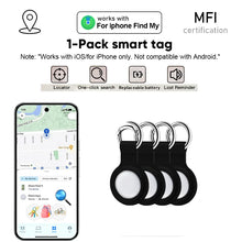 Smart Tag Bluetooth Tracker, Keys Finder Item Locator Smart Tag Up to 1 Year Battery For iPhone Apple Find My (only IOS)