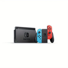 Nintendo Switch OLED Model Console with Neon Red & Neon Blue Joy-Con Controllers, Enhanced Handheld Gaming System