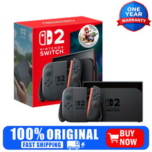 Nintendo Switch 2 Mario Kart World Bundle Console - HK Version with Charger US Plug Adapter