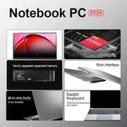 Nueva laptop Intel i9-10980HK/9900U PC con Windows 11, teclado retroiluminado, 16GB RAM, 1TB SSD, 15.6" para oficina y estudio