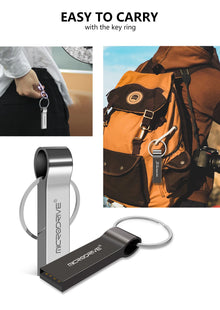 Metal USB Flash Drive 128GB 64GB pendrive 32GB 4GB 8GB 16GB Memory sticks pen drive with key ring