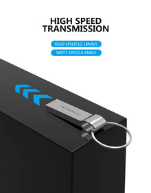 Metal USB Flash Drive 128GB 64GB pendrive 32GB 4GB 8GB 16GB Memory sticks pen drive with key ring