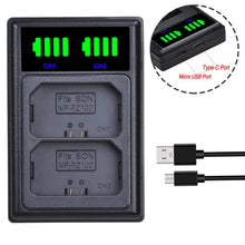 Batmax 2280mAh NP-FZ100 Battery+LED Dual Charger with Type C Port for Sony Alpha 9 A9R 9S A9S a7 iii A7R3 7RM3 a7m4  A6700 A6600