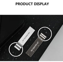 Metal USB Flash Drive 128GB 64GB pendrive 32GB 4GB 8GB 16GB Memory sticks pen drive with key ring