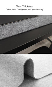 Alfombrilla de ratón XXL de fieltro de lana para juegos, tapete de escritorio para computadora, alfombrilla antideslizante para teclado de portátil, accesorios de escritorio de oficina