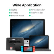 Adaptador de red USB 3.0 a Ethernet RJ45 UGREEN para PC, Windows 10, Xiaomi Mi Box 3/S y Nintendo Switch