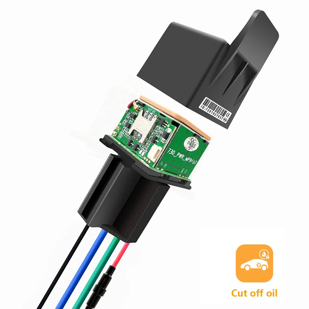 Motorcycle Trackers Mini Hidden 9-90V Car Relay GPS Tracker Cut Off Oil Shock SMS Alarm Locator Tracking System Free APP CJ720