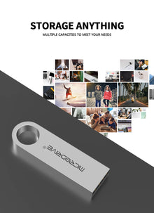 Metal USB Flash Drive Pendrive 8GB 16GB 32GB 64GB High Speed Memory Stick U Disk 128GB Waterproof Key Ring Gift Metal Stick Key