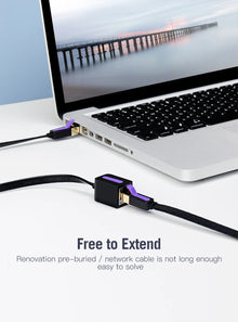 Vention Cat7 Ethernet Extension Cable RJ45 Cat7/Cat6 Male to Female Rj45 Ethernet Extender Adapter for PC Laptop Ethernet Cable