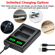 Batmax 2280mAh NP-FZ100 Battery+LED Dual Charger with Type C Port for Sony Alpha 9 A9R 9S A9S a7 iii A7R3 7RM3 a7m4  A6700 A6600